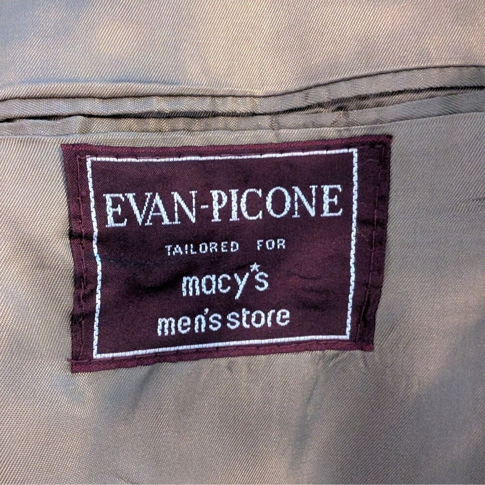 Vintage Evan-Picone Men's 3-Button Sport Coat Blazer Jacket Size 46L Business - Picture 4 of 8